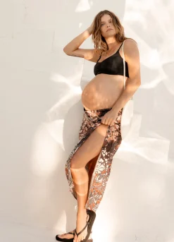 The Callie Floral Linen Sarong