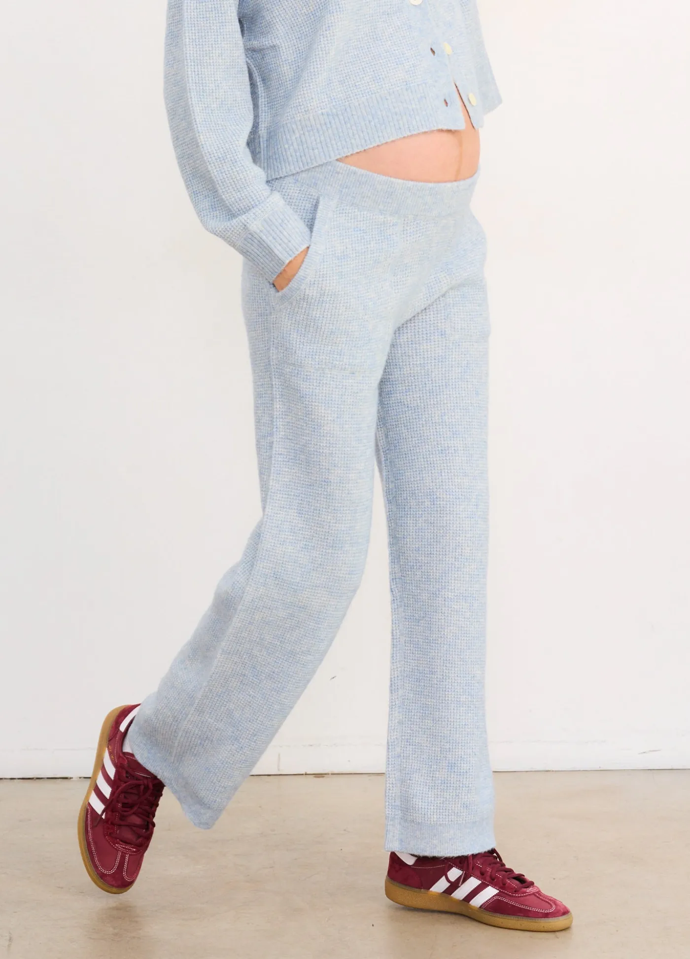 The Cozy Waffle Crop Pant