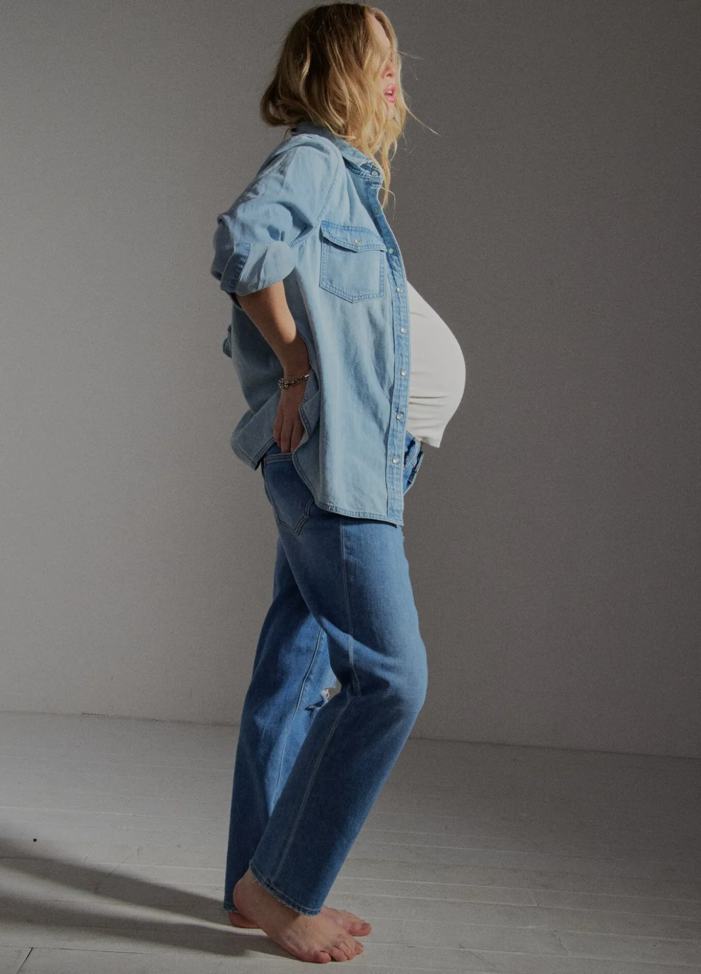 The Denim Maternity Shirt