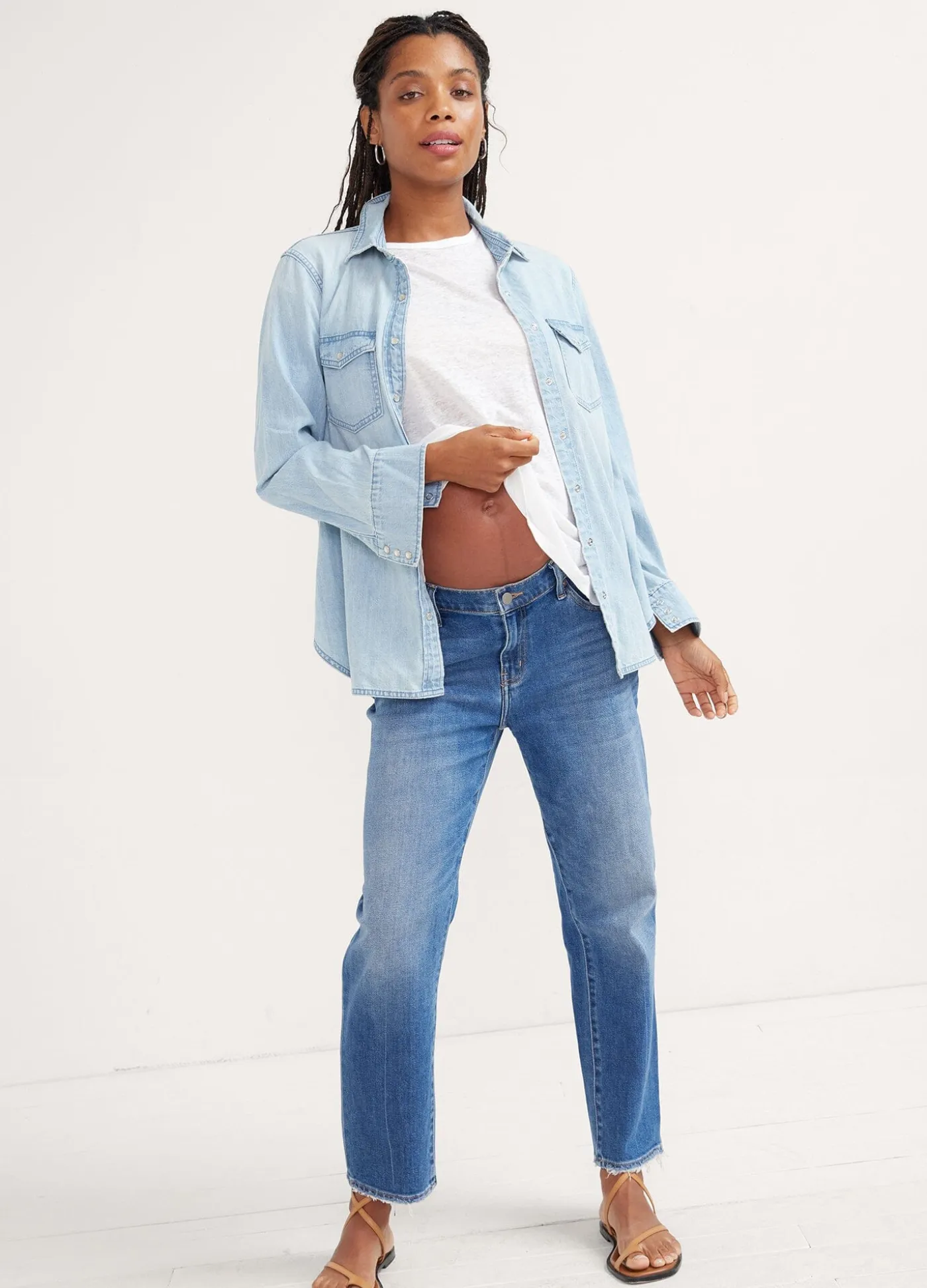 The Denim Maternity Shirt