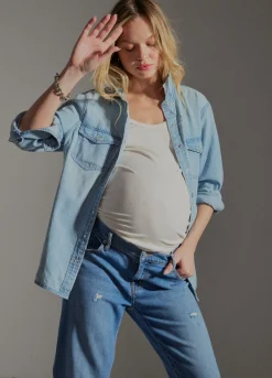 The Denim Maternity Shirt