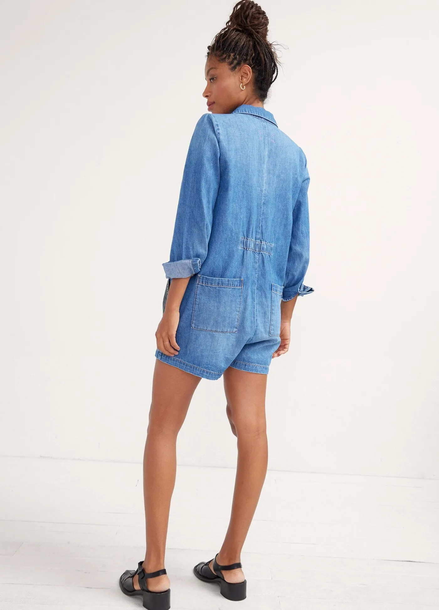 The Denim Utility Romper