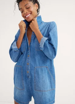 The Denim Utility Romper