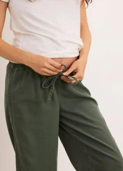 The Drapey Denim Barrel Pant