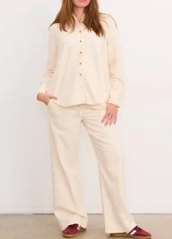 The Drapey Denim Boyfriend Shirt