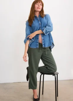 The Drapey Denim Boyfriend Shirt