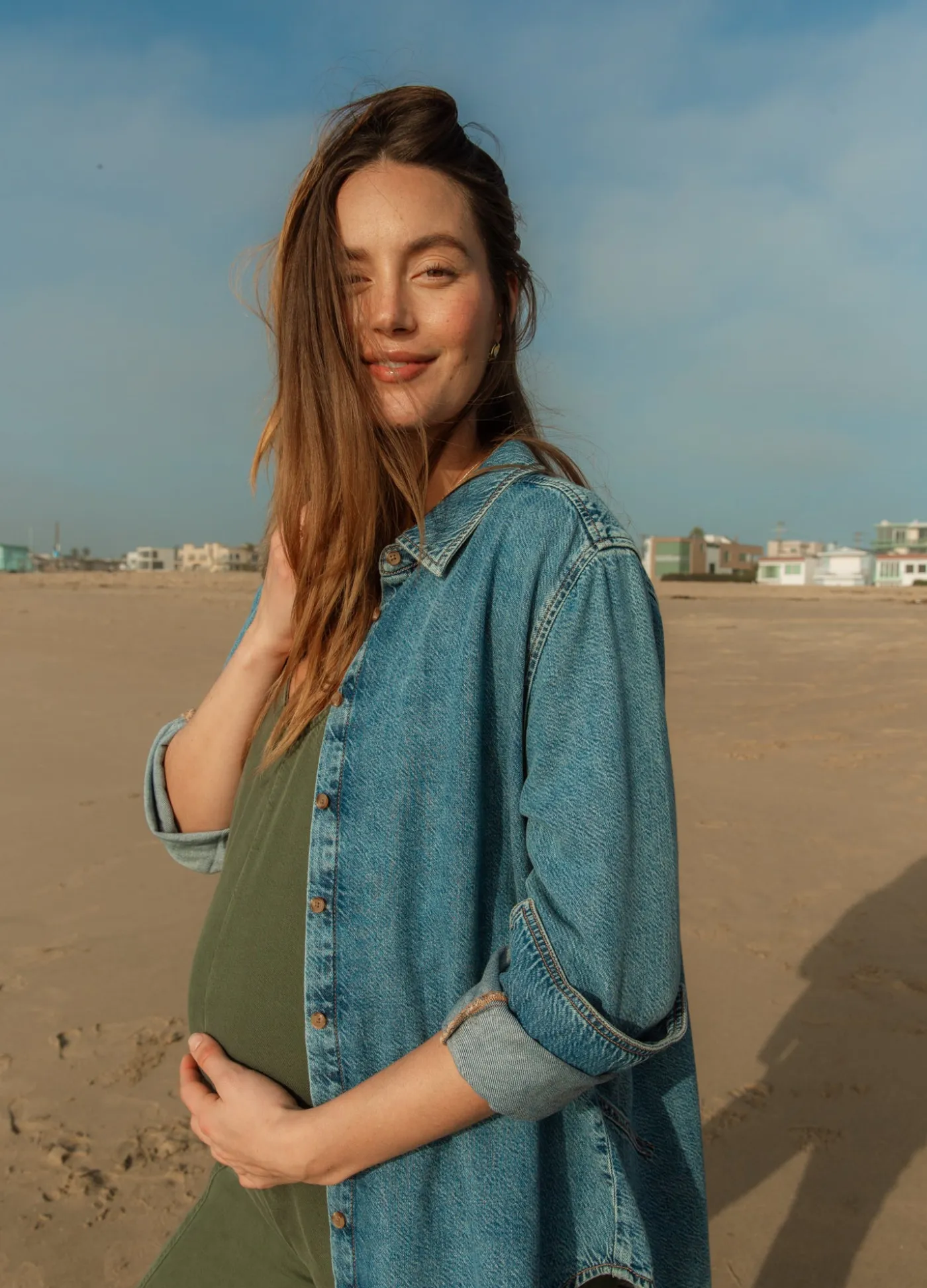 The Drapey Denim Boyfriend Shirt