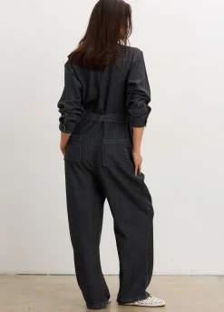 The Drapey Denim Jumpsuit