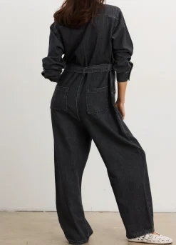The Drapey Denim Jumpsuit