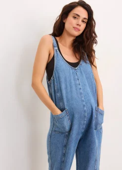 The Drapey Denim Nora Jumpsuit