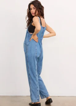 The Drapey Denim Nora Jumpsuit