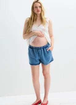 The Drapey Denim Short