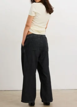 The Drapey Denim Wide Leg Pant