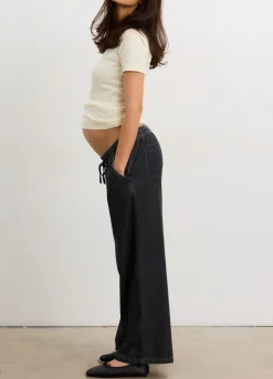 The Drapey Denim Wide Leg Pant