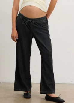 The Drapey Denim Wide Leg Pant