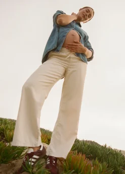 The Drapey Denim Wide Leg Pant