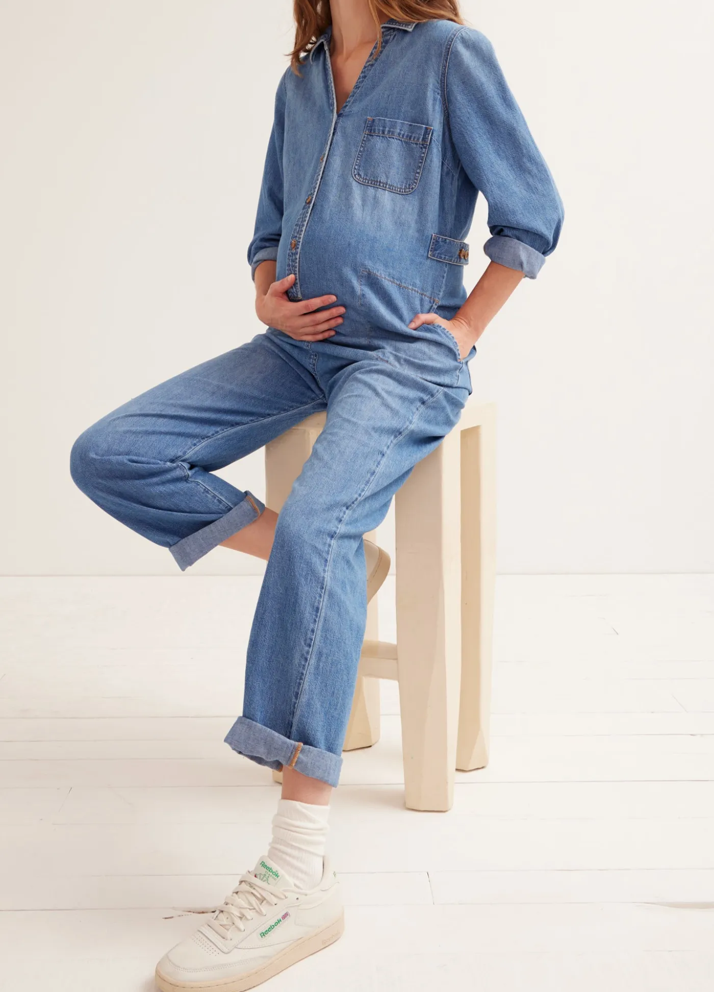The Everyday Nursing Denim Jumpsuit