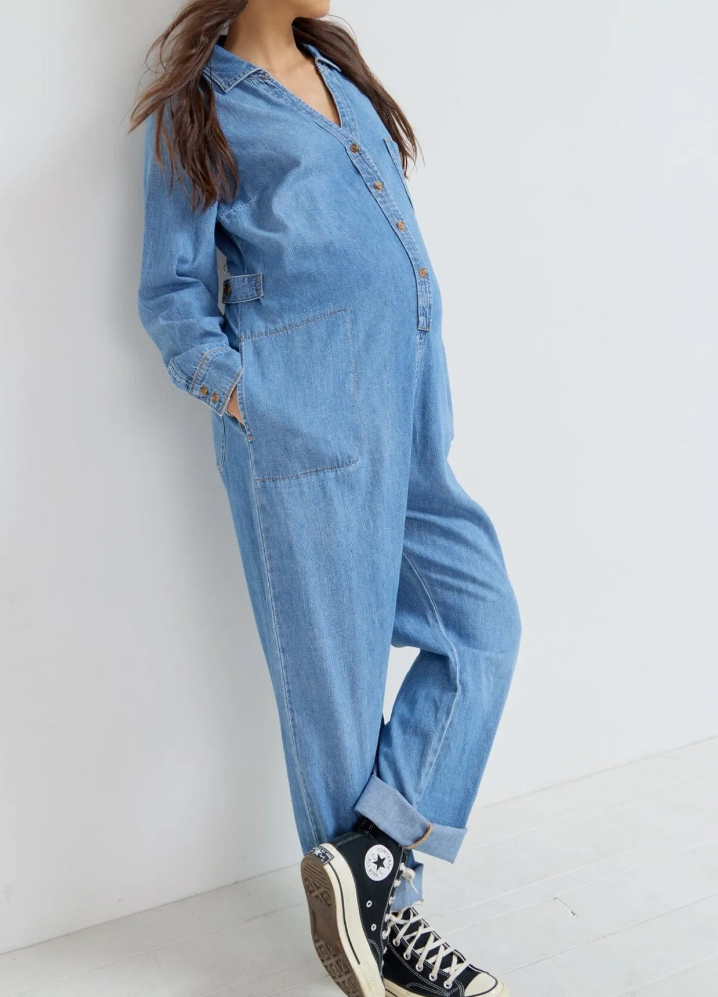 The Everyday Nursing Denim Jumpsuit