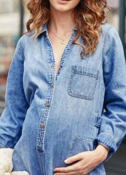The Everyday Nursing Denim Jumpsuit