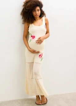 The Floral Crochet Dress