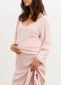 The Long Sleeve Pointelle Nightgown