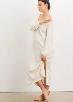 The Long Sleeve Pointelle Nightgown