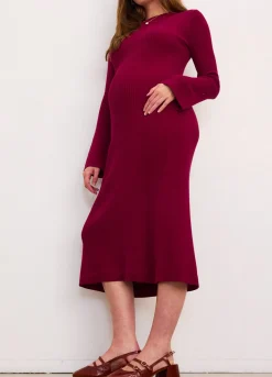 The Odette Ribbed Midi Dress