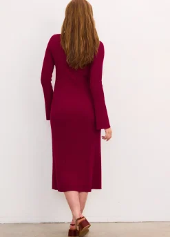 The Odette Ribbed Midi Dress