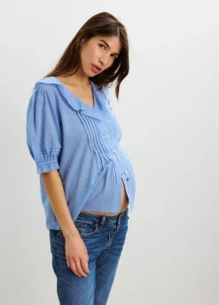 The Plaid Lou Lou Nursing Blouse
