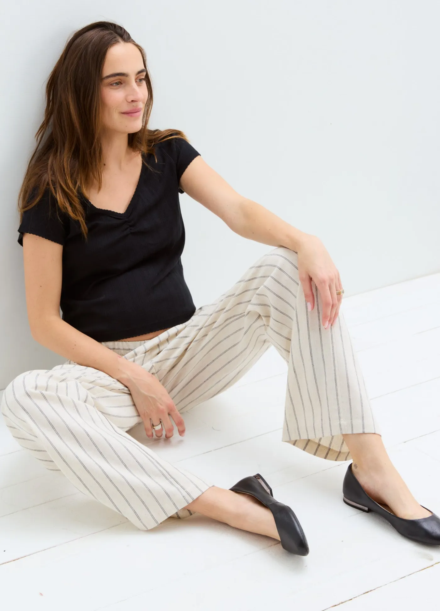 The Pointelle Sweetheart Tee
