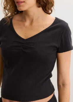 The Pointelle Sweetheart Tee