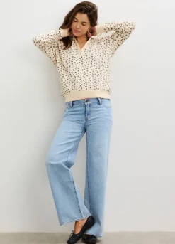 The Printed Waffle Pullover