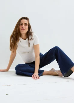 The Relaxed Wide Leg Maternity Jean