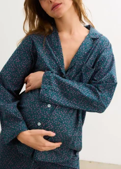 The Ruffle PJ Buttondown Top