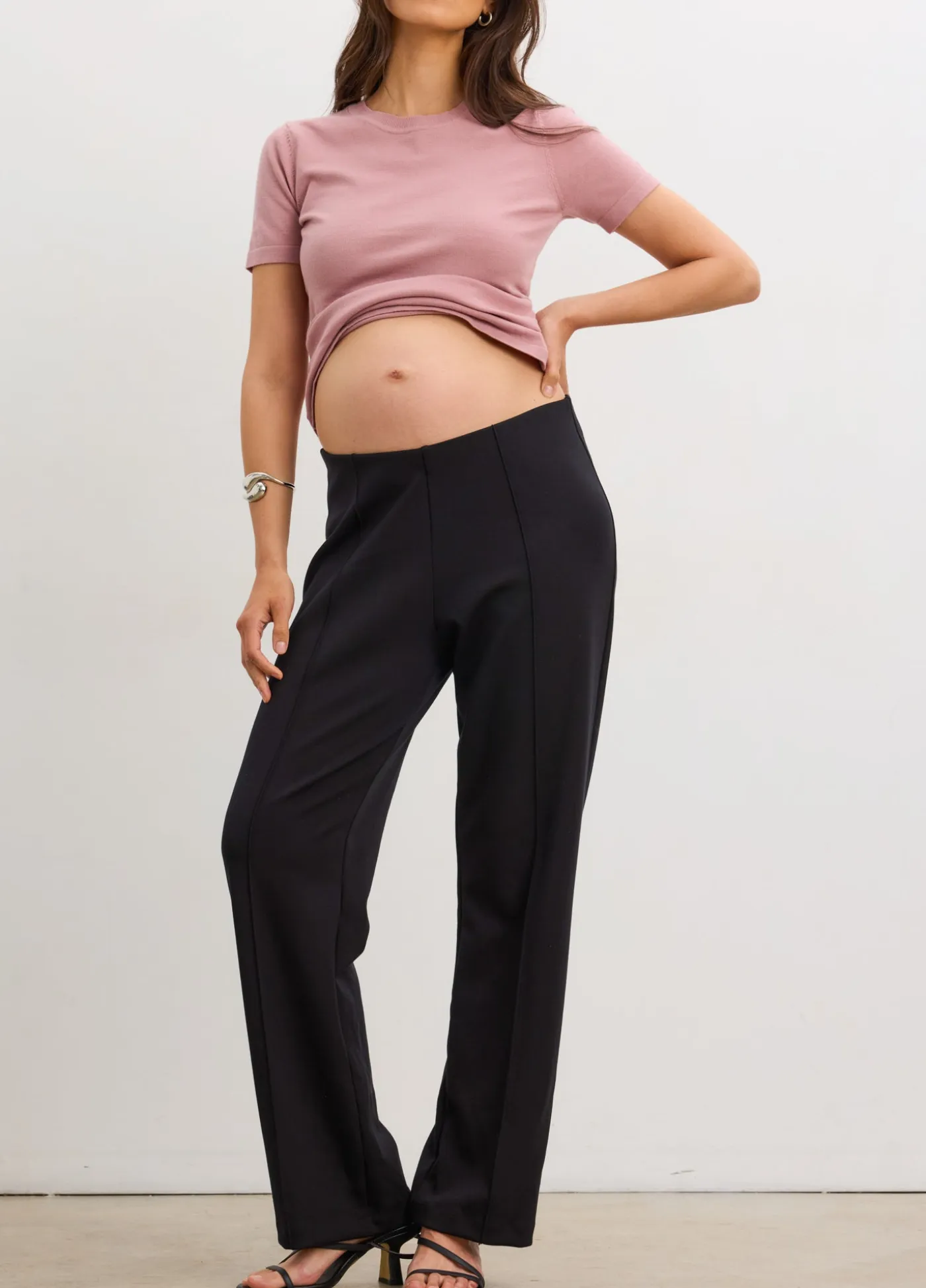 The Seamed Stretch Straight-Leg Work Pant
