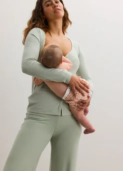 The Softest Rib Nursing Cardigan