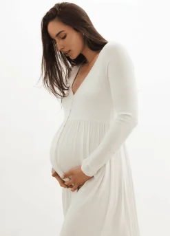 The Softest Rib Nursing Dress