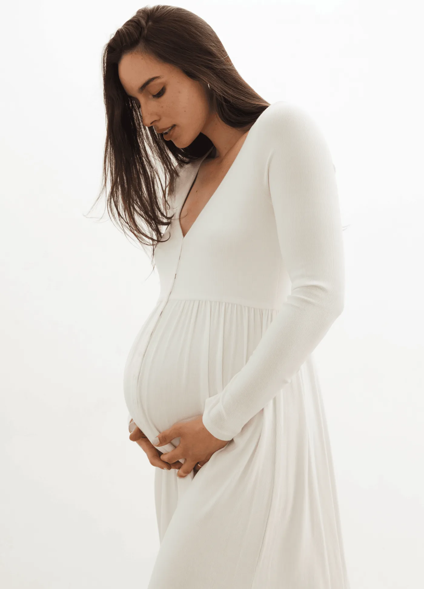 The Softest Rib Nursing Dress