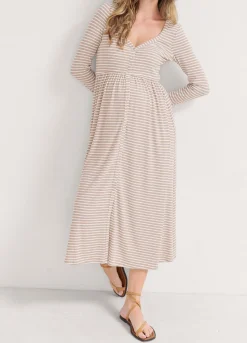The Softest Rib Nursing Dress