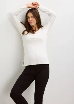 The Softest Rib Nursing Henley