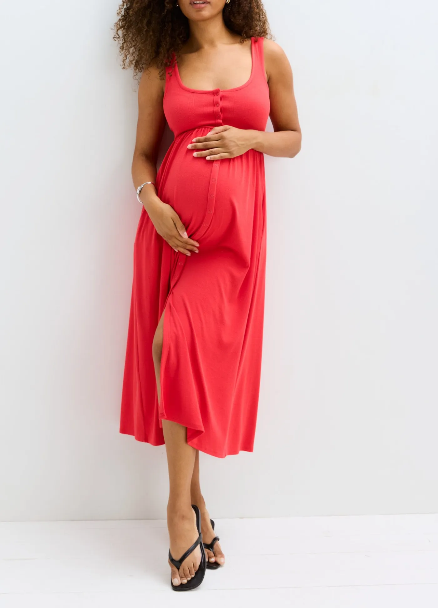 The Softest Rib Nursing Tank Dress