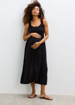The Softest Rib Nursing Tank Dress