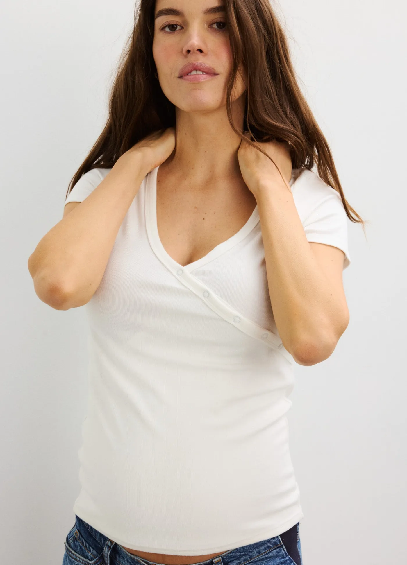 The Softest Rib Nursing Tee