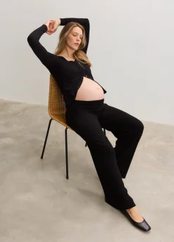 The Softest Rib Over Under Relaxed Pant