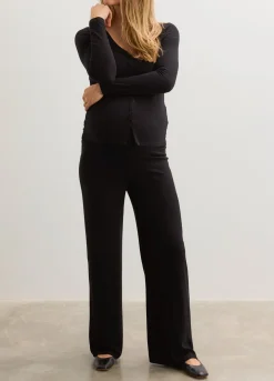The Softest Rib Over Under Relaxed Pant