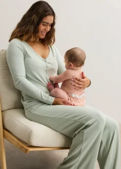 The Softest Rib Over Under Relaxed Pant