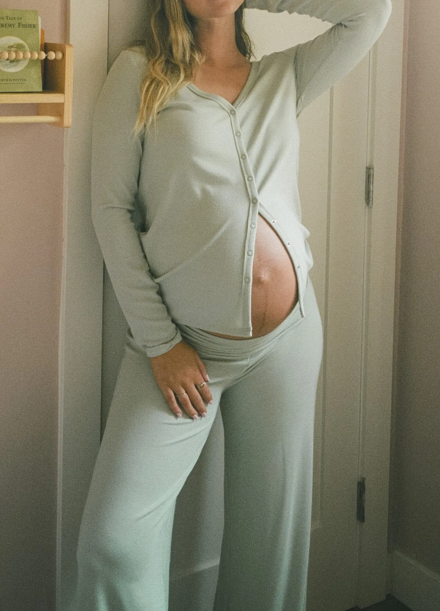 The Softest Rib Over Under Relaxed Pant