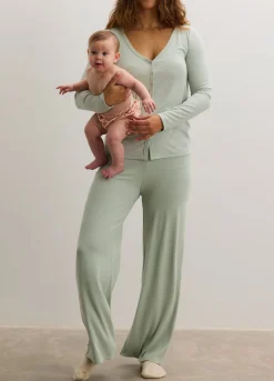 The Softest Rib Over Under Relaxed Pant