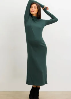 The Softest Rib Turtleneck Dress