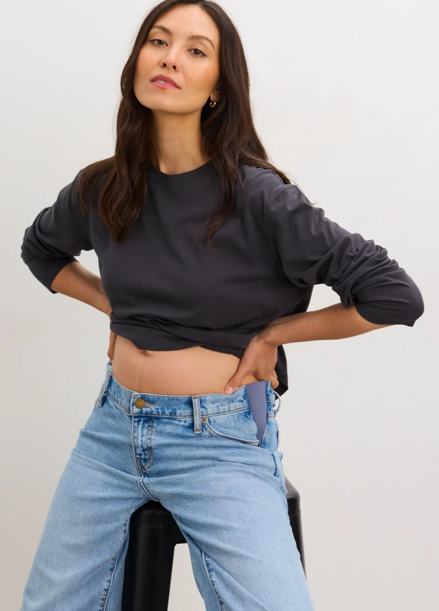 The Washed Cotton Long Sleeve Tshirt